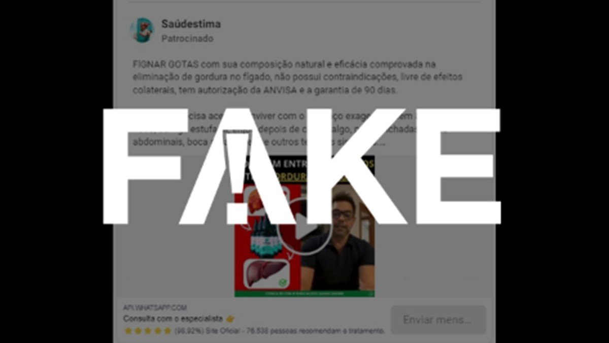 É #FAKE vídeo em que Zezé Di Camargo recomenda produto para gordura no fígado