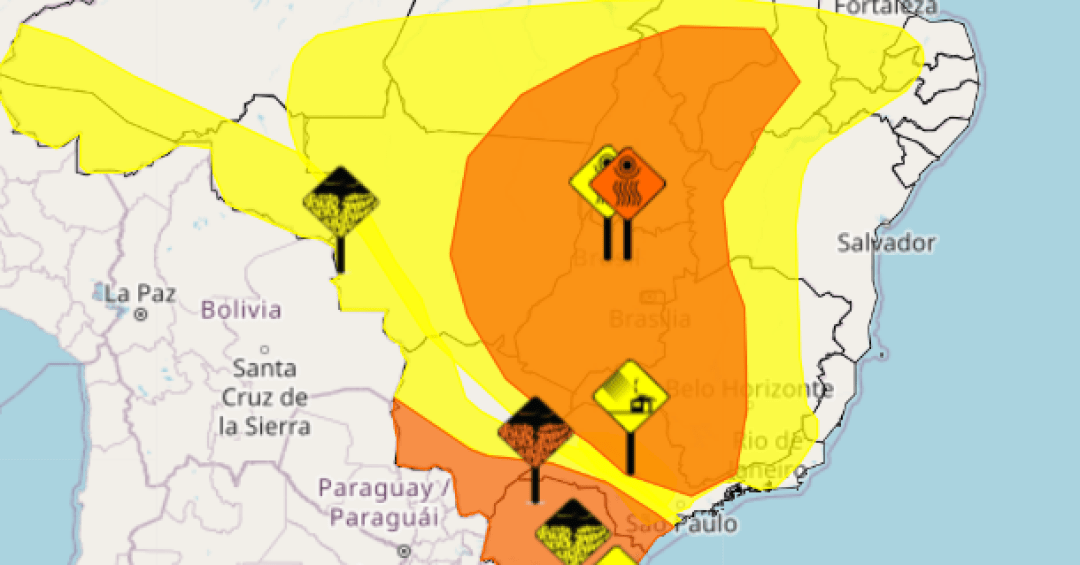 Inmet faz alerta para tempestades em regiões de SP…