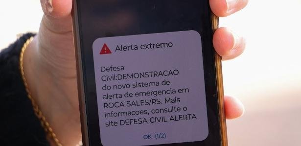 Alerta acima de tudo: como é o aviso de desastre que toca no seu celular